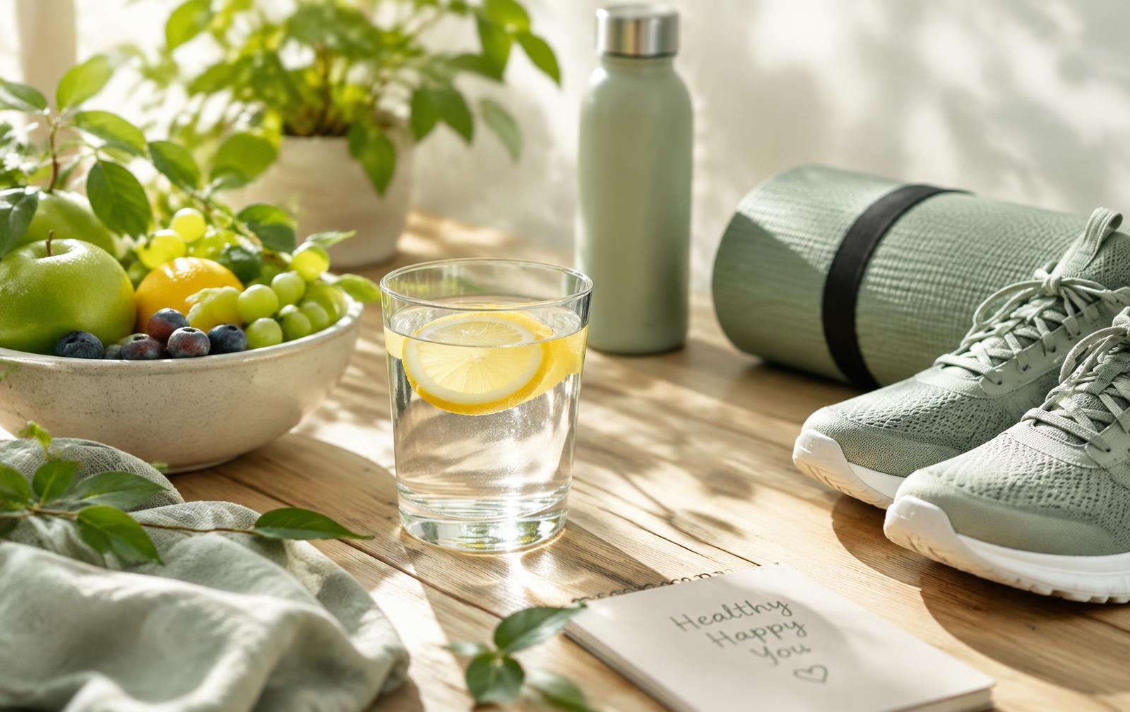 Fresh wellness lifestyle essentials